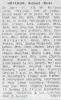 HRYCHUK, Richard Obituary